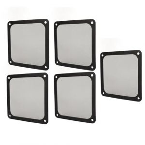 Filtre à Mailles Anti-poussière pour Boîtier PC, 5 Pièces, 120x120mm, Filtre Anti-poussière pour Ventilateur D'ordinateur, Cadre Magnétique, Grilles de Couverture de Filtre (Sharainny, neuf)