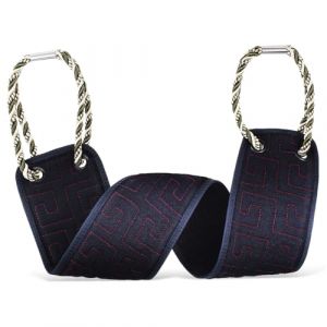 WRITWAA Brosse &agrave; Dos Exfoliante Double Face Pour Douche Avec Sangle Luffa Et Poign&eacute;es Pour Nettoyer Facilement Le Dos (Saieli, neuf)