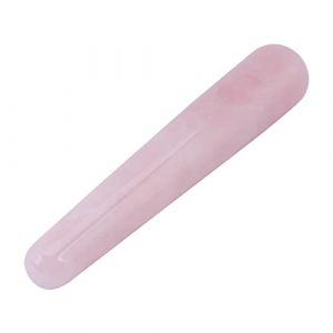 Greensen Rose Quartz Stick, Crystal Massage Wand Stone Face Massager Tool 3 Colors Optional Smooth Polished for Spa Acupoint Massage (Cristal rosé) (Theatly931, neuf)