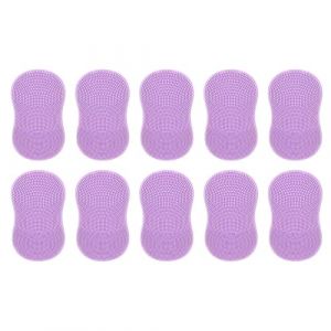 Manuel Scrubber pour le visage, Scrubber pour le visage en silicone - Petite brosse à gommage en silicone pour le visage avec poignée de doigt de 10 pièces - Scrubber pour le visage pour femme et (Dalea, neuf)