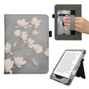 kwmobile &Eacute;tui pour liseuse &eacute;lectronique Compatible avec Amazon Kindle Paperwhite (2024)/Colorsoft - &Eacute;tui Housse Protection Taupe-Blanc-Bleu-Gris (SX-Commerce, neuf)