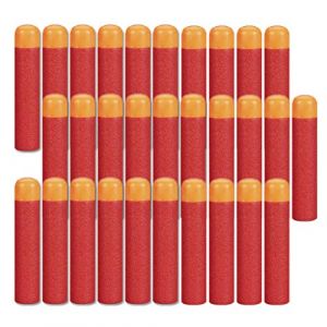 30 Pièces Fléchettes Nerf Grand 9.5cm,Mousse Recharge de Fléchettes Rouge,Darts en Mousse Munitions pour Pistolets Nerf Blaster Pistolet Jouet Enfants,Accessoires Convient N-Strike Elite Mega Série (YIHUAN Official Store, neuf)