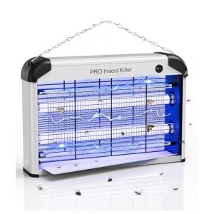 PAL&SAM 7020-PS 20W Pi&egrave;ge &agrave; Insectes Volants Electrique, 2400V Lampe UV Anti Moustique Interieur, Tueur d'insectes pour Moustique Efficace pour Cuisine Salon Restaurant Fermes Entrep&ocirc;ts H&ocirc;pitaux (mingming01, neuf)