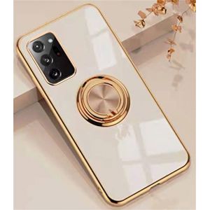 Alihtte Coque pour Samsung Galaxy Note 10 Plus,Coque magn&eacute;tique avec Anneau Rotatif &agrave; 360 &deg; Mince Coque Antichoc Silicone avec Plaque m&eacute;tallique, Aimant Support de Voiture Housse Bumper, Couleur (Lichttech, neuf)