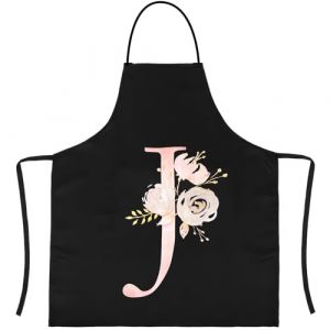 LECTNORE Tablier, Tablier Noir Pour Femme Tabliers De Cuisine Tablier Personnalis&eacute; Tablier Imperm&eacute;able Tablier De Cuisine Tablier De Chef Pour Femme Homme (1pcs-J) (LECTNORE FR, neuf)