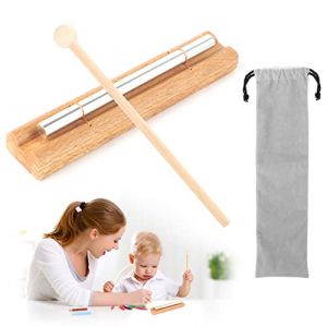 Carillons de Percussion Carillon Solo de Méditation Chime de Percussion Carillon de Trio Instrument de Percussion Sol Baguette de Percussion en Bois pour Prière Yoga Guérison avec Sac de Stockage (CERTEZAFINADA UNIPESSOAL LDA, neuf)