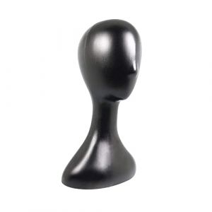 FRCOLOR Tête De Mannequin Femme Mannequin De Chapeau Tête De Poupée Chapeau Mannequin Stand Mannequin Ajustable Rester Humain Modèle De Tête De Mannequin Plastique Black (Laners, neuf)