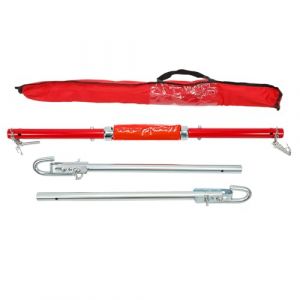 GEARMONSTER Barre de remorquage 3 pi&egrave;ces 3T aide en cas de panne avec amortisseur &agrave; ressorts, longueur de remorquage 1,95 m, force de traction maximale : 3000 kg incl. couleur d'avertissement, fanions (DongGuanShiLuoTaoMaoYiYouXianGongSi, neuf)