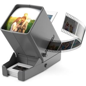 Visionneuse de diabète 35 mm, grossissement x 3 et Vision de Table éclairée par LED et Fonctionnement sur Piles – pour Diapositives de 35 mm et négatifs de Film Positif (4 Piles AA incluses dans la (TECH COVER SRL, neuf)