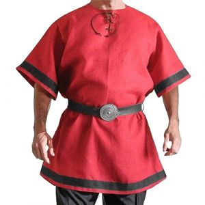 Gefomuofe Gilet médiéval pour homme - Lilas - Costume médiéval - Tunique d'Halloween - Chemise à lacets - Pirates - Sans manches - Manteau - Costume victorien - Lilas - Cosplay, D rouge., XXXL (SDFKLJV, neuf)