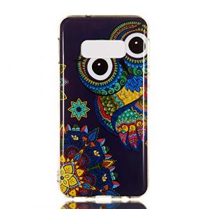 DasKAn Lumineux Silicone Coque pour Samsung Galaxy S10e,Fluorescent Lumineuse dan Le Noir Motif Color&eacute; Ultra Mince Souple Housse de Arri&egrave;re Flexible TPU &Eacute;tui de T&eacute;l&eacute;phone,Hibou Azt&egrave;que (DasKAn-EU, neuf)
