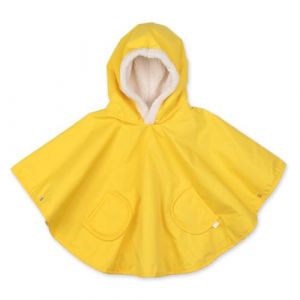 BEMINI Poncho de voyage - Waterproof + teddy - Hibiscus, Jaune, Taille unique (Bemini Belgium, neuf)