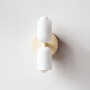 niuniaj Applique Murale Int&eacute;rieure 2 Flammes,Up Down Lampe Murale en M&eacute;tal,applique murale E27,Lampe Murale Moderne blanc pour Salon Chambre Couloir Balcon Escalier Restaurant bureau (NIUNIAJ, neuf)