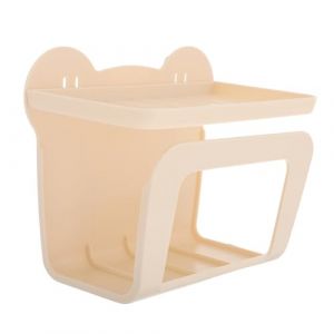 SMASOLO Boîte De Rangement Murale Porte Papier Toilette Mural Distributeur De Lingettes De Toilette Dispensateur De Lingettes Accessoires De Salle De Bain Plastique Beige (SEASOON, neuf)