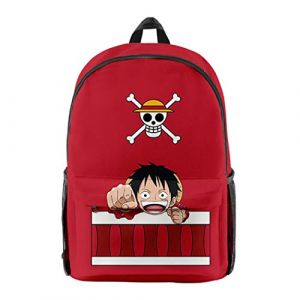 WANHONGYUE One Piece Anime Backpack Sac à Dos Sacs portés Dos Sac d'école pour Garçon et Fille / 35 (WANHONGYUE, neuf)
