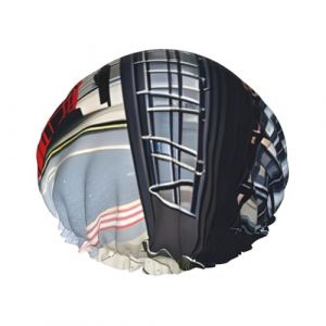 Bonnet de douche double couche r&eacute;utilisable imprim&eacute; cabine t&eacute;l&eacute;phonique pour femme (xumiao917, neuf)