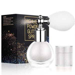 ALIIP Paillettes de Corps, Paillettes Poudre Spray, Poudre Libre Spray Scintillant, Spray Chatoyant pour Le Corps, Spray De Poudre Paillette pour Visage, Corps, Cheveux, Halloween, F&ecirc;te, No&euml;l, Argent&eacute; (ALIIP, neuf)
