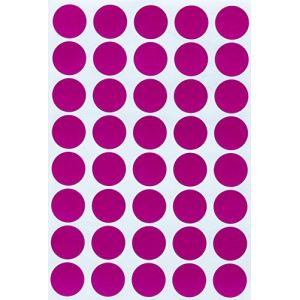Royal Green Étiquettes Autocollantes Gommettes - Environ 2cm (20mm) – Violet - Paquet de 600 (RoyalGreenMarketEU, neuf)