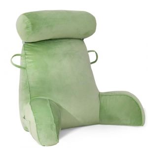 MINGPINHUIUS Coussin de lecture XL pour lit et canapé, avec traversin amovible, coussin de dossier pour adulte avec mousse à mémoire de forme pour lire, travailler, jouer, regarder la télévision, se (GULIUK, neuf)