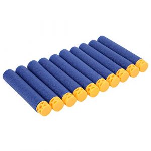 SPYMINNPOO Toys Eva Soft Shot 21 Sacs de 7,2 Cm Sucker/Hohle/Tête Ronde - Accessoires de Jouets D'enregistrement pour les Exercices Cibles (Tête de cinq trous) (meeqi, neuf)
