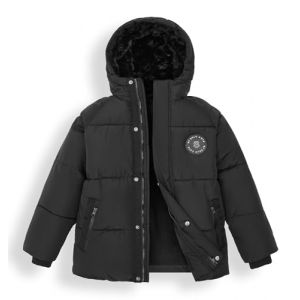 maoo garden Manteau Doudoune Hiver Enfant Gar&ccedil;on 8-14 Ans Poids Lourd R&eacute;sistant &Agrave; L'eau Doubl&eacute; De Polaire Pour Noir 8 ans (maoo garden, neuf)