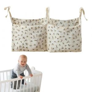MIRKUZI Organiseurs Sac de rangement pour berceau Sac de rangement suspendu pour berceau Sac de lit Sac à jouets Sac de lit suspendu 2 en 1 pour berceau (HU  YIFENG UK SHOP, neuf)