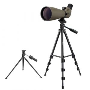 Svbony SV401 20-60x80 Longue Vue avec Double Tr&eacute;pied, FMC Optique Imperm&eacute;able Inclin&eacute; Longue Vue Tir Sportif pour L'Observation des Oiseaux, Tir &agrave; l'arc (RetevisDirect, neuf)