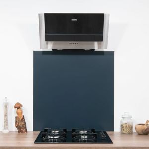 Crédence Aluminium Bleu Gris RAL 5008 Epaisseur 1,5 mm Hauteur 30 cm (Longueur 140 cm) (AluCouleur, neuf)