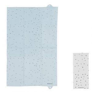 Kikkaboo matelas &agrave; langer pliable Bear with me 80 x 50 cm pour les d&eacute;placements, coloris:bleu (TradeINN, neuf)