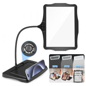 NZQXJXZ 10X Rechargeable Lampe Loupe sur Pied, Lampe Loupe de Bureau Flexible à Col de Cygne 50 LED, Grande Loupe Eclairante pour la Lecture, la Couture, l'Artisanat, la Peinture, Le Bricolage (Sumcoolstore, neuf)