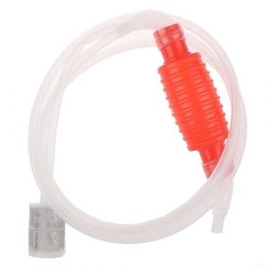 Siphon manuel avec pompe manuelle et filtre pour un transfert facile de liquide, tuyau en silicone de qualit&eacute; alimentaire, 2 m&egrave;tres de long, pompe &agrave; eau pour aquarium, jardin, maison (luckymore, neuf)