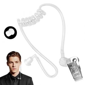 QIZHIQIAMY Deguisement Espion Enfant, Jouet &Eacute;couteurs Espion, Espion Costume Accessoires avec Clip de Maintien, Bouchons d'oreilles pour Halloween et Carnaval (A) (qizhiparty, neuf)