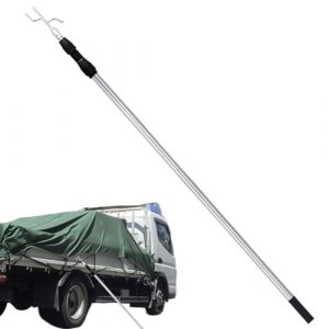 Pince de Cargaison, Crochet de r&eacute;cup&eacute;ration, Longue port&eacute;e, Pick-up de 1,5 m, Accessoire de Camion Robuste, Manche t&eacute;lescopique, r&eacute;sistant &agrave; la Rouille, Extensible (ruishenin, neuf)
