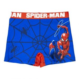 Marvel Spider-Man Maillot de Bain pour Garçon, Comic Spiderman Boxer Maillot de Bain pour Enfant, Taille 7 Ans | Bleu (La Esencia, neuf)