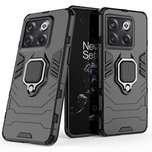 Coque pour OnePlus 10T Housse Antichoc avec Anneau Rotatif Aimant Etui Magnétique Rigide Dure Armure Bague Support Armure Renforcée (OnePlus 10T, Noir) (Max Power Digital, neuf)