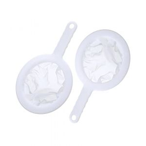 2 PièCes Filtres En Nylon - Filtre à Vin, passoires en nylon en maille filet - Filtre alimentaire - Entonnoir de cuisine pour filtrer le jus, les huiles, le lait, le café, le vin (200/400 Mailles) (yujiandeouzhoudianpu, neuf)