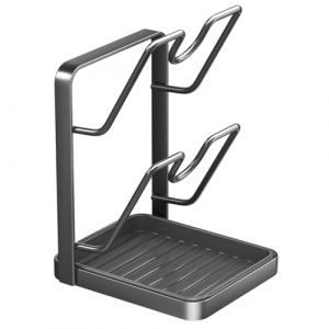 G&eacute;n&eacute;rique Support Couvercle Casserole Avec Repose-Cuill&egrave;Re, Repose Cuill&egrave;Re Cuisine, Rangement Couvercle Casserole, Il Peut Contenir Deux Couvercles De Casseroles (Lidary, neuf)