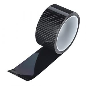 Autocollant de Seuil de Porte de Film de Protection de Voiture Universel, Autocollant de Seuil de Porte de Voiture Noir, Autocollant en Fibre de Carbone, Film de Protection (5 CM * (Tatamon, neuf)