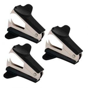 FIXOSHEE Arrache-agrafes de Bureau Portable 3 Pi&egrave;ces, Outil D&eacute;pose Agrafes pour Documents et Papiers, Extracteur de Goupilles Mini pour Usage Domestique (Jiingsq, neuf)