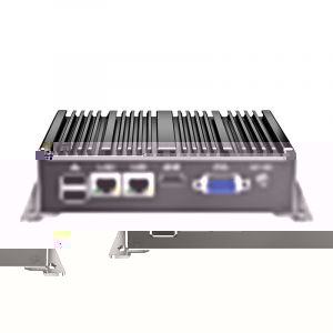 UDPTCP Mini PC sans ventilateur, PC industriel, mini ordinateur de bureau Quad Core N2930, 4K HD + VGA, Ethernet 2 Gigabit, USB, mini PC de bureau 2 RS232 COM(commutateur vers 2 RS485), Win10/Linux (RanKin, neuf)