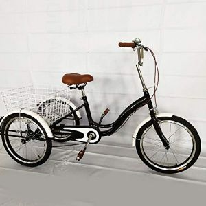Tricycle pour Adulte 20 Pouces - Vélo à 3 Roues pour Seniors, Femmes et Adultes avec Panier à Provisions (AWIOSU, neuf)