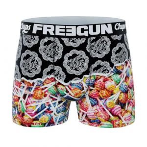 FREEGUN Boxer Homme Microfibre Sucette Candy (XXL, Bright) (FUN_HEAD, neuf)