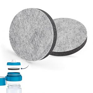 EUYKQNOI 2 PCS Disque Filtrant à Eau Recharge pour Bouteilles Compatible pastille purification eau filtre eau avec Brita Fill & Go,Réduit les PFAS,d'Autres Substances Altérant le Goût Dans l'Eau Potab (QSDMY, neuf)
