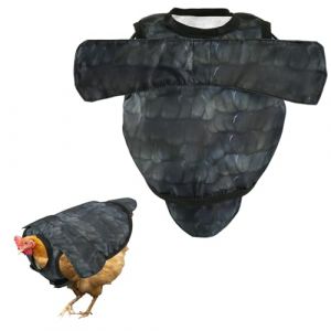 Selles de Poulet pour Poules, Tablier Protection Dorsale pour Poules Housse Selle d'Accouplement avec Bretelles R&eacute;glables Prot&eacute;ger Picage et l'Accouplement (Gris) (moncion, neuf)