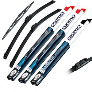 OXIMO SIMPLY WORKS Essuie-glaces avant et arri&egrave;re pour Nissan Juke 1 I F15 06.2010-03.2017 Hayon, Lot de 3 balais d&rsquo;essuie-glace - gauche 575 mm, droite 350 mm, arri&egrave;re 275 mm (attelage-online, neuf)
