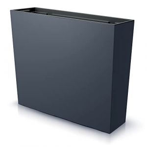 URBNLIVING, Cache-pot rectangulaire pour l'int&eacute;rieur et l'ext&eacute;rieur (anthracite, grand) (Panorama Stores, neuf)