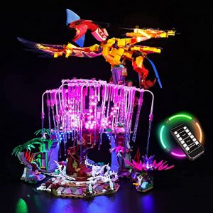 Ensemble d'&eacute;clairage LED pour Lego Avatar Toruk Makto et l'arbre des &acirc;mes, Ensemble d'&eacute;clairage de d&eacute;coration t&eacute;l&eacute;command&eacute; pour Lego 75574 Avatar Toruk Makto et l'arbre des &acirc;mes (Pas de mod&egrave;le Lego) (BrickBling Lighting, neuf)