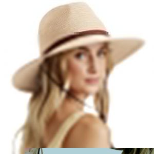 DRESHOW Femme Homme Chapeau de Paille Panama Unisexe Chapeau &Eacute;t&eacute; Large Bord Chapeau de Soleil Anti-UV Chapeau de Soleil (Dreshow, neuf)