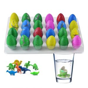 Yunyige Oeuf Dinosaure a Eclores dans l'eau,24 &OElig;ufs De Dinosaure &agrave; D&eacute;couvrirs,&OElig;ufs de Dinosaures,Hatching Dinosaur Egg,Oeuf Dinosaures en Croissance &Eacute;closent dans l'eau (Yunyige, neuf)