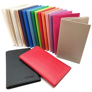 Charmoni - Etui Porte Papiers Voiture Permis de Conduire Carte Grise Homme Femme en Cuir Vachette (Grain&eacute; Taupe) (Charmoni, neuf)